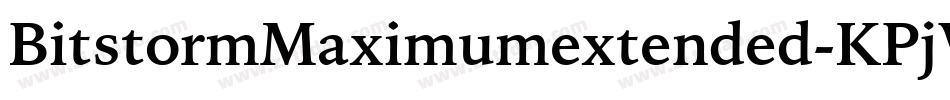 BitstormMaximumextended-KPjW字体转换