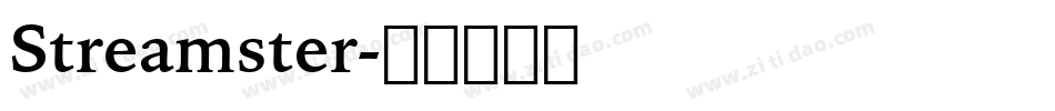 Streamster字体转换