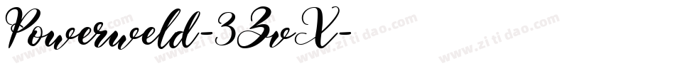 Powerweld-3ZvX字体转换