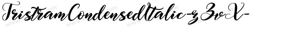TristramCondensedItalic-zZvX字体转换
