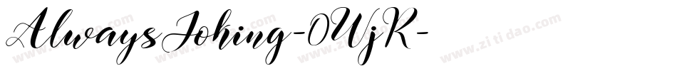 AlwaysJoking-0WjR字体转换
