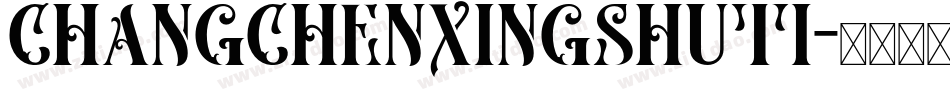 changchenxingshuti字体转换