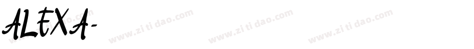 ALEXA字体转换