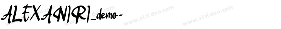 ALEXANIRI_demo字体转换
