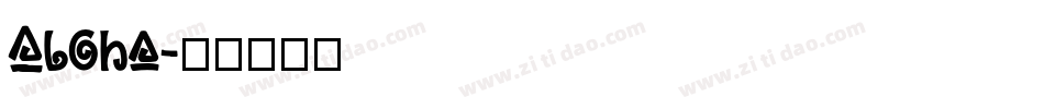 Aloha字体转换
