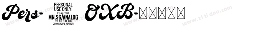 Pers-7OXB字体转换