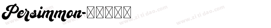 Persimmon字体转换