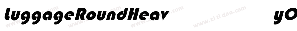 LuggageRoundHeavyObl字体转换