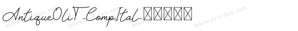 AntiqueOliT-CompItal字体转换