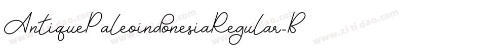 AntiquePaleoindonesiaRegular-B7OG字体转换