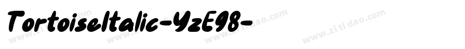 TortoiseItalic-YzE98字体转换