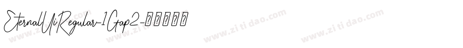 EternalUiRegular-1Gap2字体转换