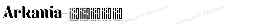 Arkania字体转换