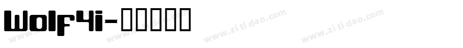 Wolf4i字体转换