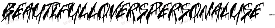 BeautifulLoversPersonalUse-92RB字体转换