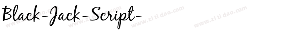 Black-Jack-Script字体转换