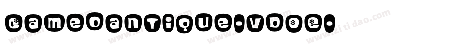 Cameoantique-vdOE字体转换