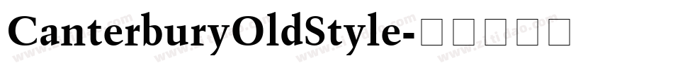 CanterburyOldStyle字体转换