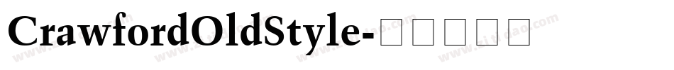 CrawfordOldStyle字体转换