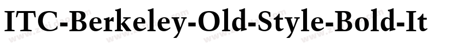 ITC-Berkeley-Old-Style-Bold-It字体转换