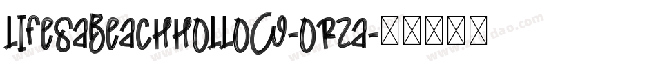 LifesABeachHollow-oRZA字体转换