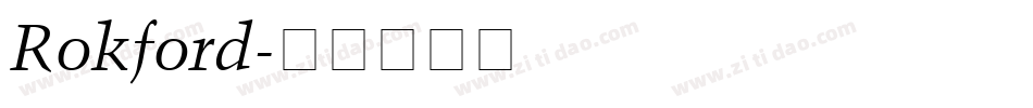Rokford字体转换