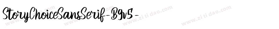 StoryChoiceSansSerif-B9v5字体转换