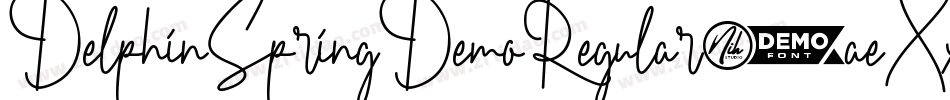 DelphinSpringDemoRegular-aeXx字体转换