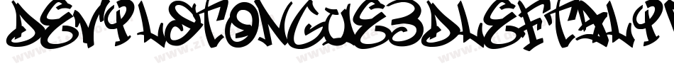 DevilsTongue3DLeftalic-VGGqZ字体转换