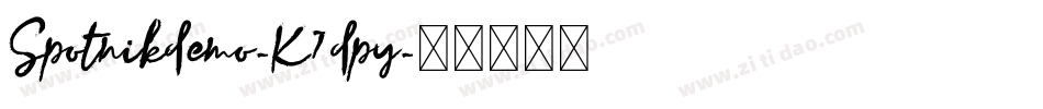 Spotnikdemo-K7dpy字体转换