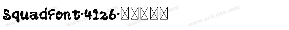SquadFont-41z6字体转换