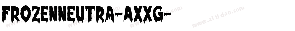 FrozenNeutra-AXXg字体转换