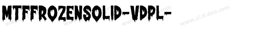 MtfFrozenSolid-vdpL字体转换