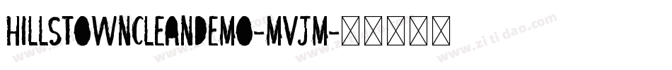 Hillstowncleandemo-mvjm字体转换