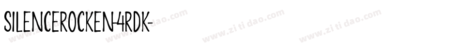 SilenceRocken-4rDK字体转换