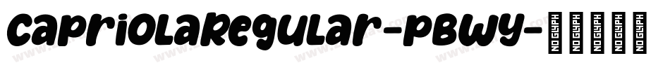 CapriolaRegular-pBWy字体转换