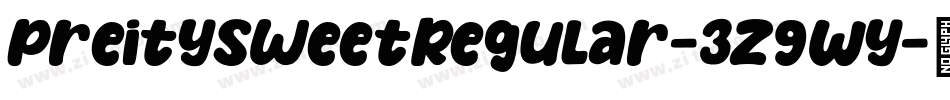 PreitysweetRegular-3z9Wy字体转换