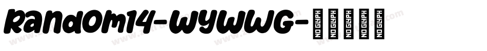 Random14-WyWwG字体转换