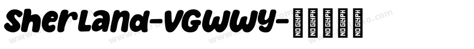 Sherland-VGWWy字体转换