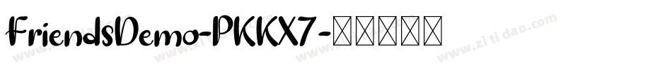 FriendsDemo-PKKX7字体转换