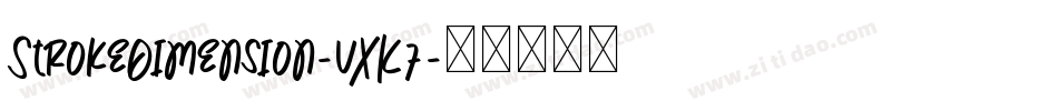 StrokeDimension-vXK7字体转换