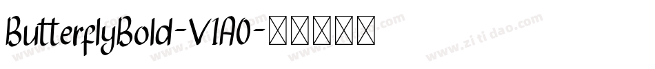 ButterflyBold-V1A0字体转换