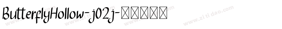 ButterflyHollow-j02j字体转换