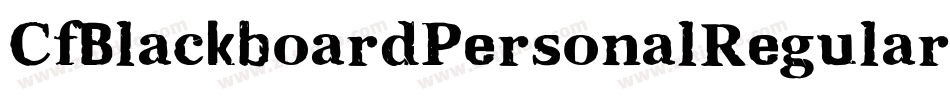 CfBlackboardPersonalRegular-AKPg字体转换