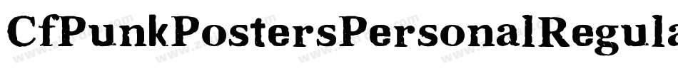 CfPunkPostersPersonalRegular-1G21j字体转换
