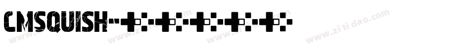 CMSquish字体转换