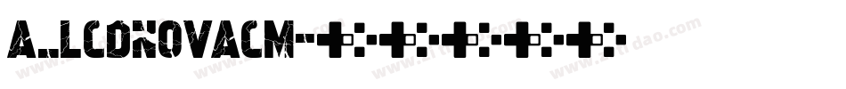 a_LCDNovaCm字体转换