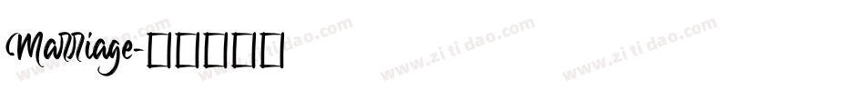 Marriage字体转换