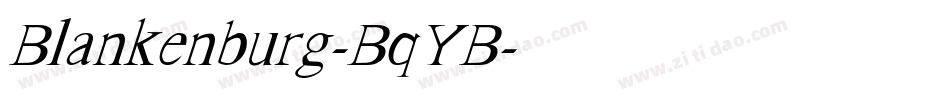 Blankenburg-BqYB字体转换