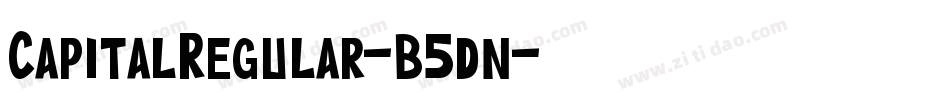 CapitalRegular-B5dn字体转换